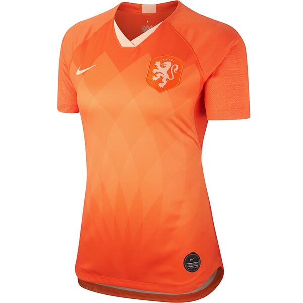 Camiseta Países Bajos 1ª Kit Mujer 2019 Naranja